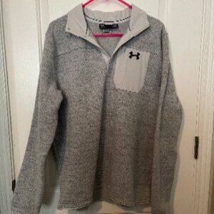 Under Armour Specialist 2.0 Mens Large Gray Jacket Top Thermal Pocket